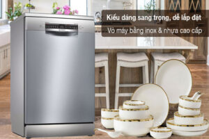 Bosch SMS46GI01P với kiểu dáng hiện đại phù hợp với mọi không gian sống