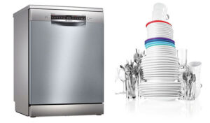 Máy rửa bát Bosch SM4HCI48E với thiết kế hiện đại phù hợp với mọi không gian sống