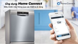 Máy rửa bát Bosch SMS6ZCI08E với kết nối Home Connect kết nối điều khiển mọi tính năng từ xa