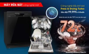 Công nghệ sấy khí tươi độc quyền trên máy rửa bát Eurosun SMS78EU12EB
