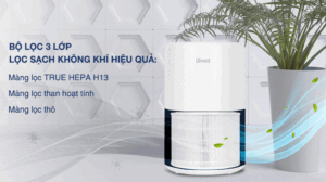 Levoit Core 200s lọc không khí hiệu quả với bộ lọc 3 lớp
