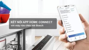 Theo dõi và điều khiển máy rửa bát Bosch SMS8YCI03E từ xa qua kết nối Home Connect