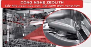 Máy rửa bát Bosch SMS8YCI03E với công ghệ sấy Zeolith sấy khô hoàn hảo, tiết kiệm điện