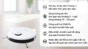 Tính năng của robot hút bụi Ecovacs Deebot N8 Pro