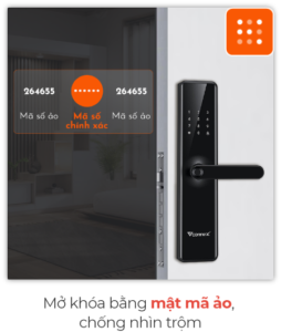 Mở khóa bằng mật mã ảo chống nhìn trộm