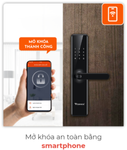 Tính năng mở cửa từ xa qua app điện thoại