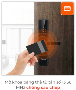 Mở khóa bằng thẻ từ tần số 13.56 MHz chống sao chép