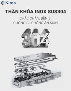 Kitos ALS3 với thân khóa Inox SUS304 bền bỉ chống ăn mòn