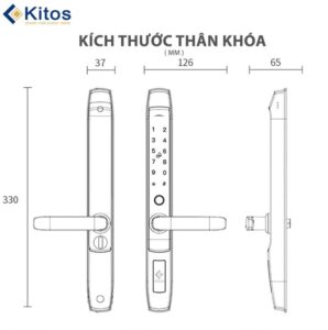 Kích thước sản phẩm Kitos KT-AL520 II