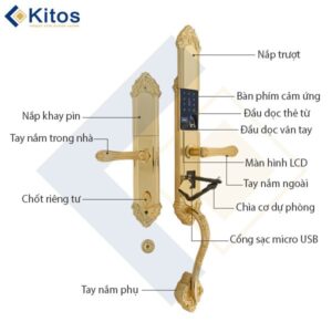 Chi tiết cấu hình khóa vân tay Kitos KT-C800
