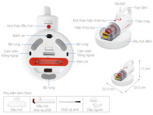 Tổng quan chi tiết máy hút bụi Deerma CM1900