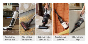 Dyad Pro Combo đa dạng với 5 đầu hút làm sạch