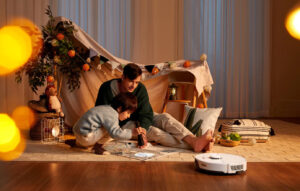 Lực hút mạnh mẽ 6000Pa với dung lượng pin 5200mAh