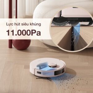 Lực hút ấn tượng 11000Pa kết hợp với dung lượng pin 5200mAh