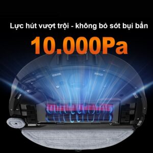 Roborock S8 MaxV Ultra sở hữu lực hút khủng 10000Pa