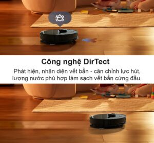Tự động nhận diện vết bẩn và căn chỉnh lực hút lượng nước phù hợp