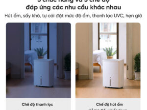 Lumias D3 Pro với 5 chức năng và 3 chế độ kiểm soát độ ẩm thông minh