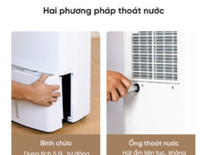 Tiện lợi với 2 chế độ thoát nước linh hoạt