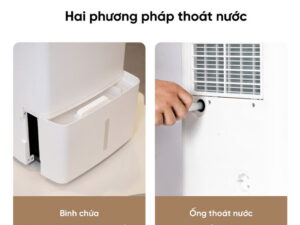 Lumias D3 Plus 20L với 2 chế độ thoát nước tiện lợi