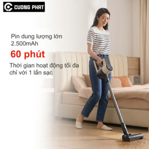 Thời gian hoạt động 60 phút với dung lượng pin 2500mAh